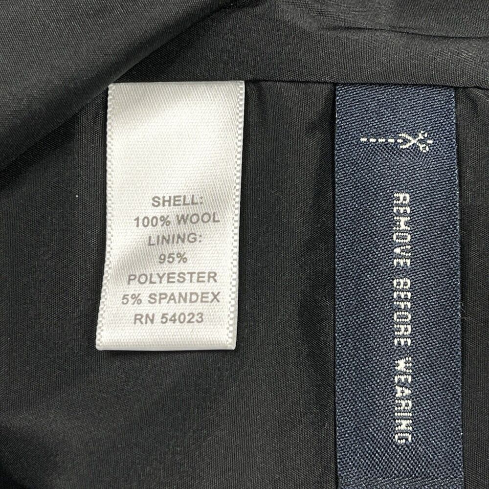Banana Republic Little Black Wool Dress Sz 10 Embroidered Waist Lined NEW W Tags - Picture 14 of 14